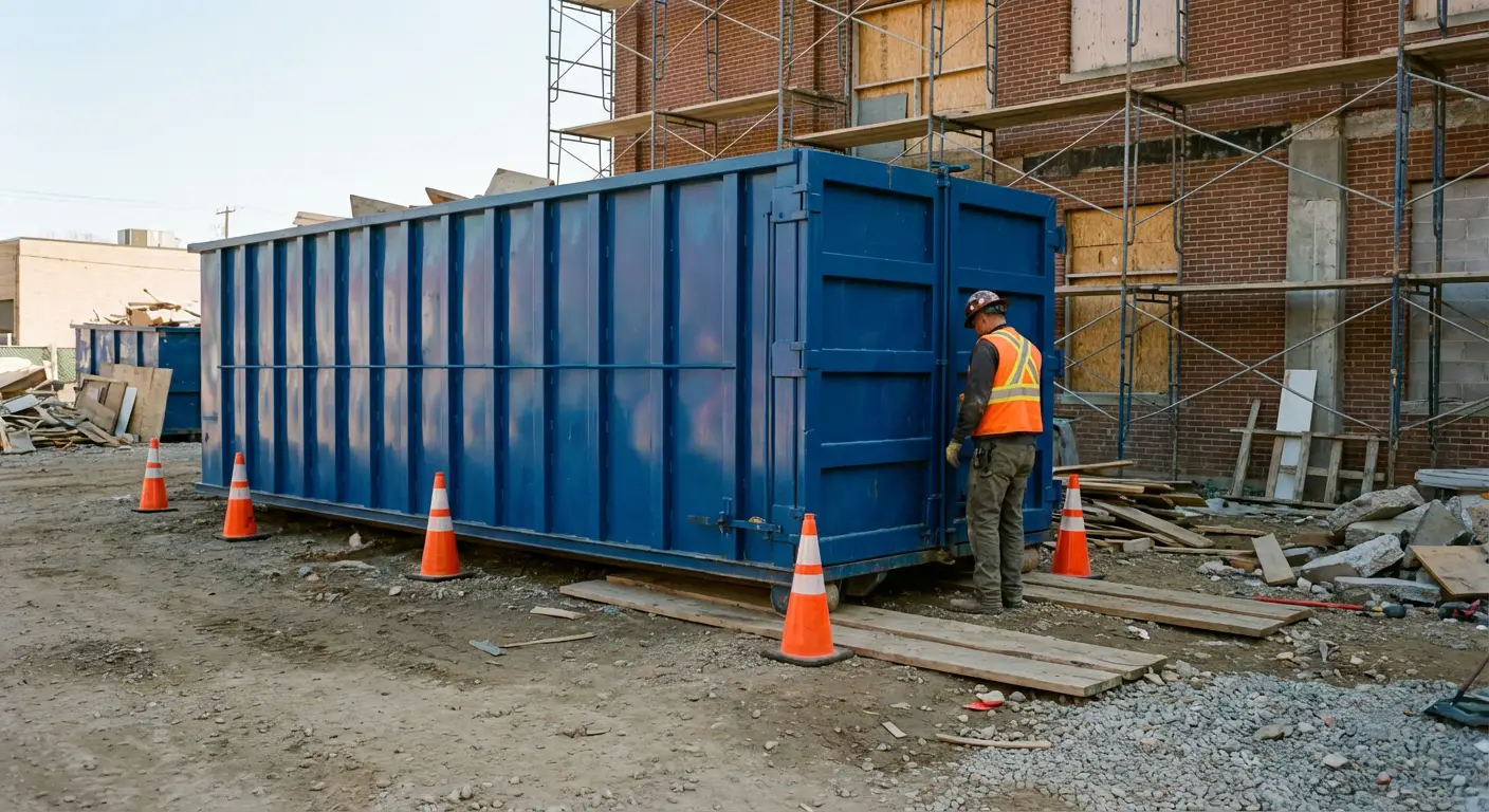 Safety inspection of dumpster placement site in Omaha, NE