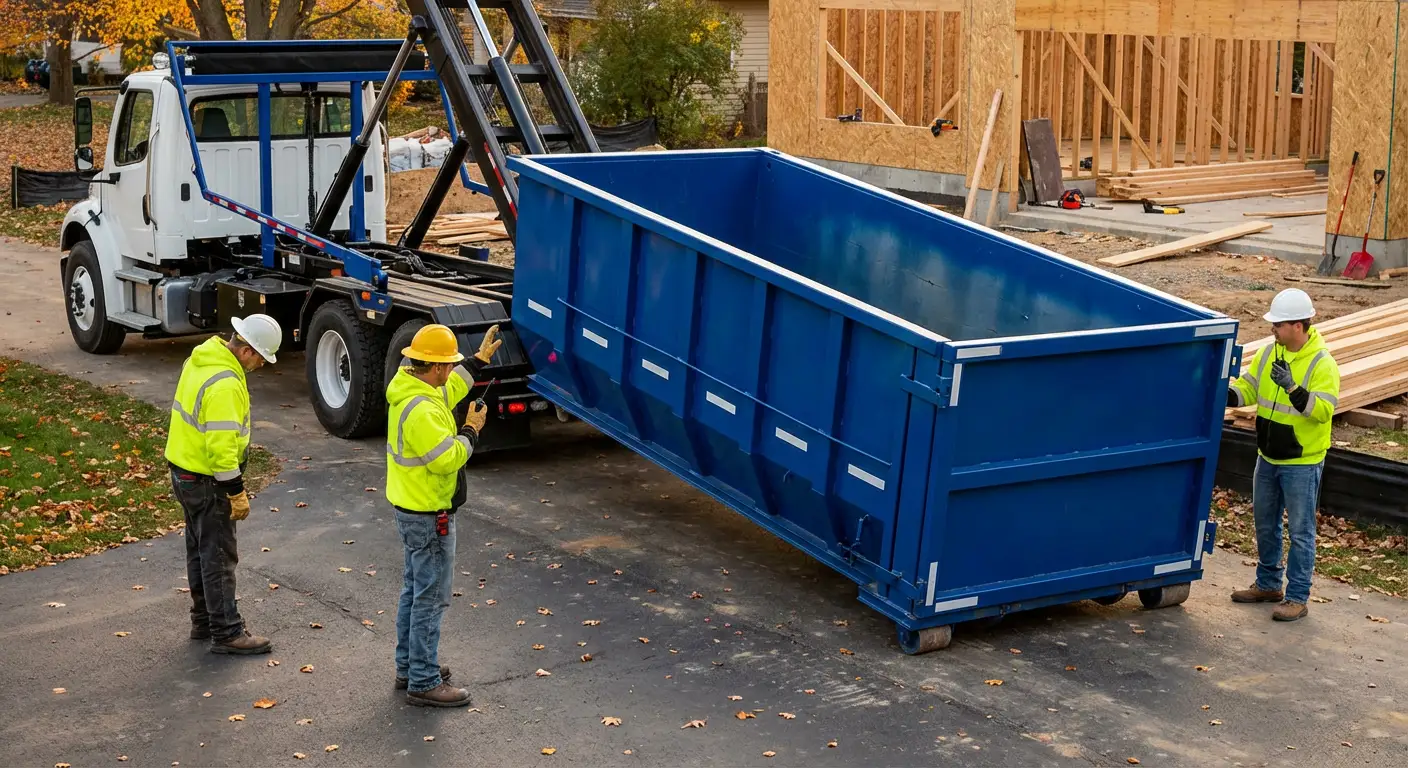Construction dumpster delivery and waste management in Omaha, NE