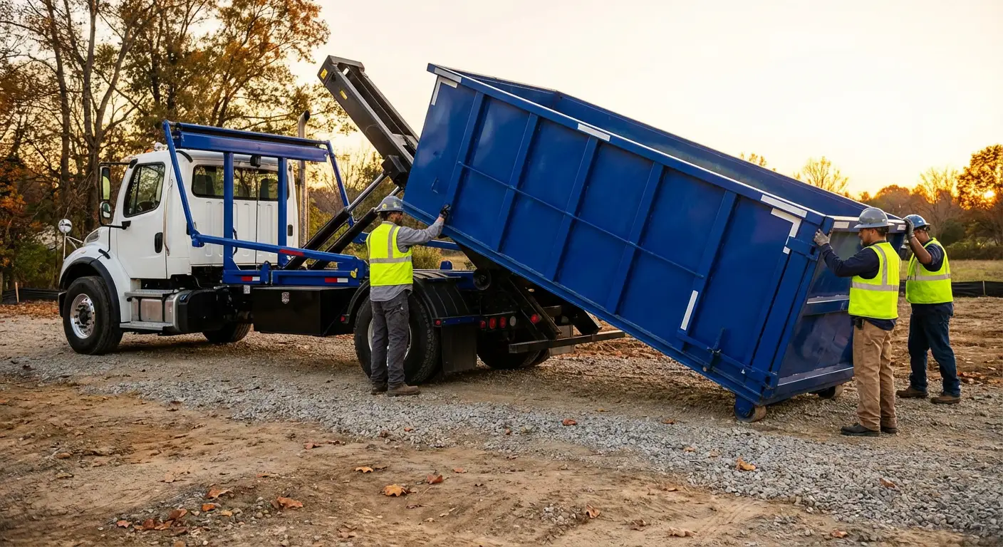 Construction dumpster delivery in Omaha, NE