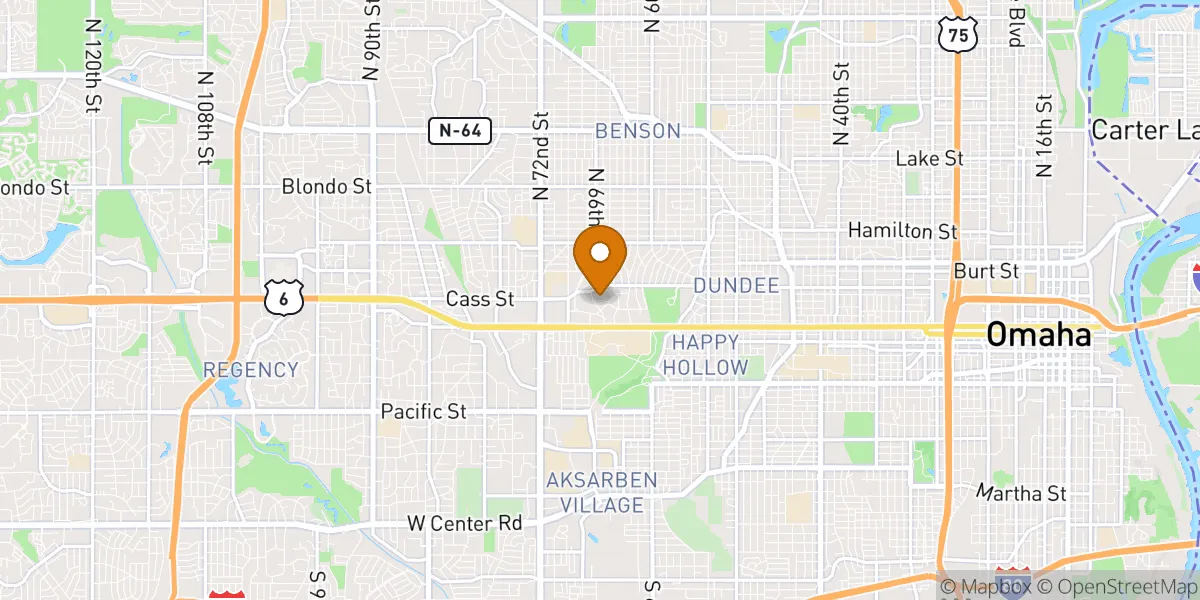 neighborhood map in Omaha, NE