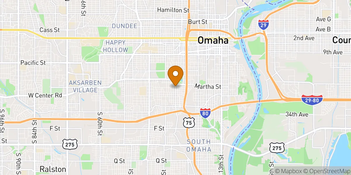  neighborhood map in Omaha, NE