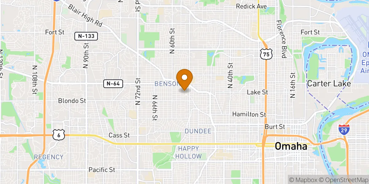  neighborhood map in Omaha, NE